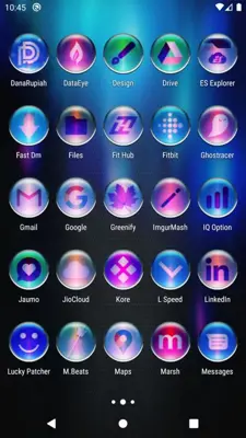 Colorful Pixel Glass Icon Pack Free android App screenshot 5